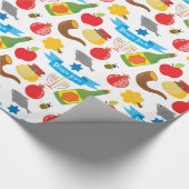 Shana Tova witte achtergrond Cadeaupapier (Hoek)