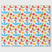 Shana Tova witte achtergrond Cadeaupapier (Vlak)