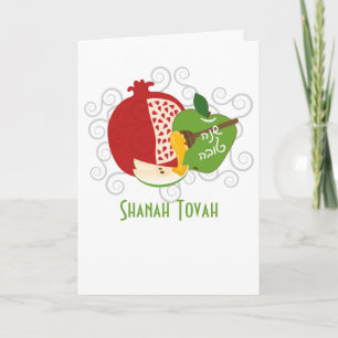 Shanah Tovah Rosh Hashanah Jwish nieuwjaar Feestdagen Kaart
