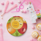 Shanah Tovah Rosh Hashanah Jwish nieuwjaar Papieren Bordje (Feest)