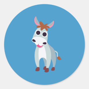 Shane de Donkey Ronde Sticker