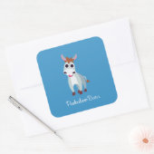 Shane de Donkey Vierkante Sticker (Envelop)