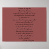 Shane Koyczan Quote Poster (Voorkant)