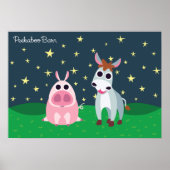 Shane & Leary bij nacht Poster (Voorkant)