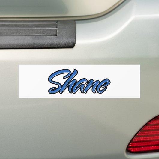Shane Name blue Aufkleber Sticker Autoaufkleber (Op auto)