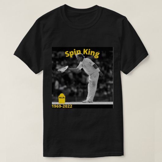 Shane Warne Cricket Player - Spin King Active   T-shirt (Design voorkant)