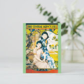 Shanghai Beauty  Chinees Adverteren Briefkaart (Staand voorkant)