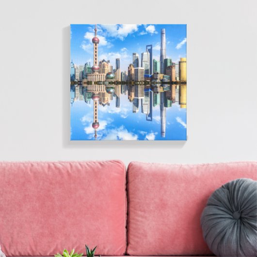 Shanghai canvas print (Insitu (Woonkamer))