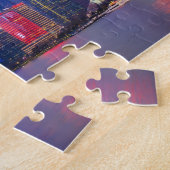 Shanghai China Asia Landmark Skyline Sunset Legpuzzel (Zijkant)