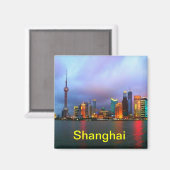 Shanghai China magnet Magneet (Voorkant / Achterkant)