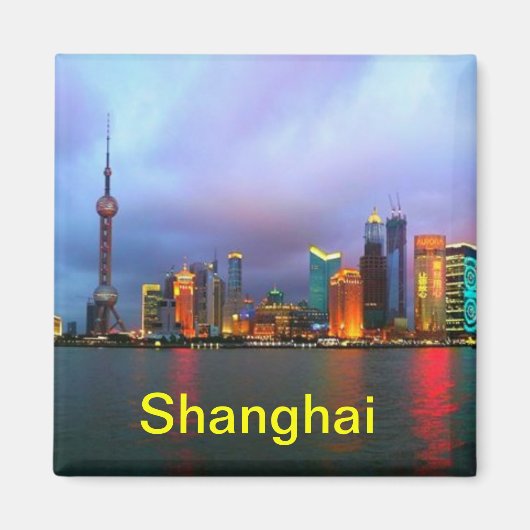Shanghai China magnet Magneet (Voorkant)