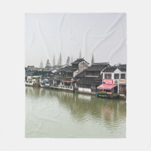 Shanghai, China, Mar 30, 2017, Wooden histc bui Fleece Deken