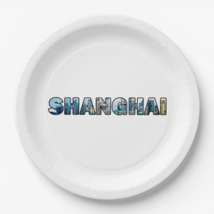 Shanghai China Papieren Bordje