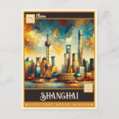 Shanghai, China |  schilderij Briefkaart (Voorkant)
