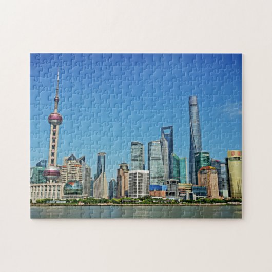 Shanghai, China - Uitzicht uit het Bund Legpuzzel (Horizontaal)
