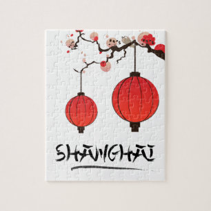 Shanghai China vintage reisposter Legpuzzel