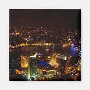 Shanghai China wonderbaarlijke skyline met moderne Magneet