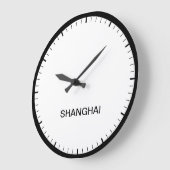 Shanghai Chine Heure Zone Newsroom Style Horloge (Angle)