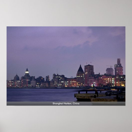 Shanghai Harbour, China Poster (Voorkant)