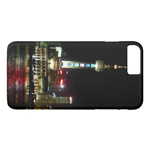 Shanghai in het Night Hoesje-Mate iPhone Case (Achterkant (Horizontaal))