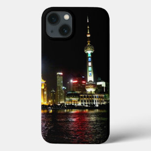 Shanghai in het Night Hoesje-Mate iPhone Case