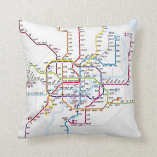 Shanghai Metro Map Kussen