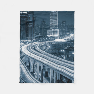 Shanghai Overpass 1 fleece deken