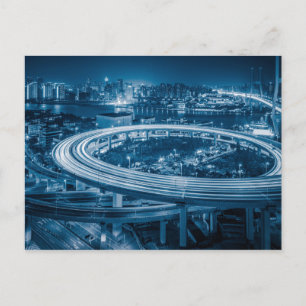 Shanghai Overpass 3 briefkaart