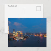 Shanghai par carte postale de nuit (Devant / Derrière)