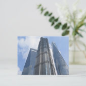 Shanghai skycrappers China Briefkaart (Staand voorkant)