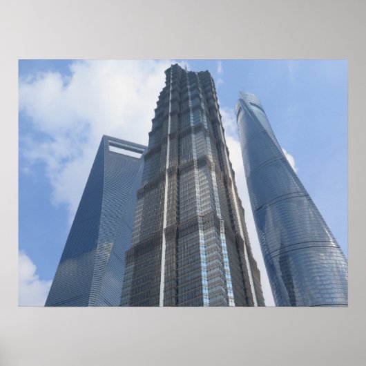 Shanghai skyscrapers Poster (Voorkant)