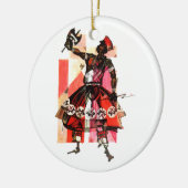 Shango orisha keramisch ornament (Links)