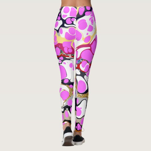 Shani - Multicolored, abstract ontwerp Leggings (Achterkant)