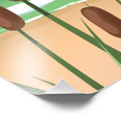 Shanklin Beach is een reisposter. Foto Afdruk (Hoek)