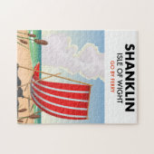 Shanklin Beach is een reisposter. Legpuzzel (Horizontaal)