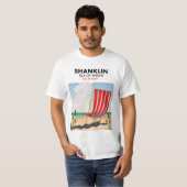 Shanklin Beach is een reisposter. T-shirt (Voorkant volledig)