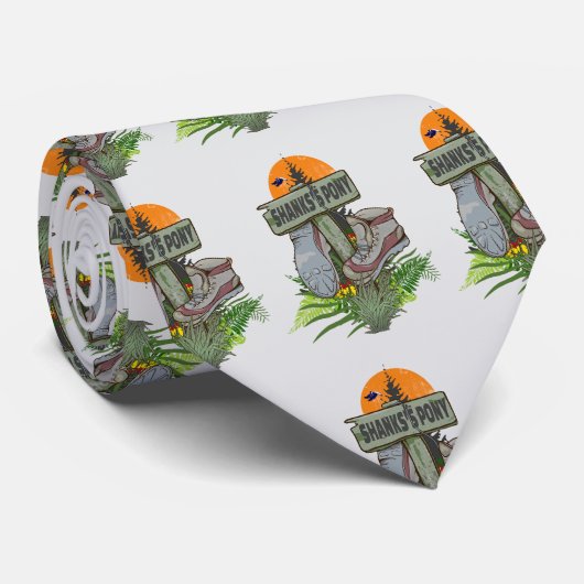 Shanks's pony oude wandelschoenen stropdas (Opgerold)