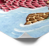 Shanna - Poster met kerstzeemeermin (Hoek)