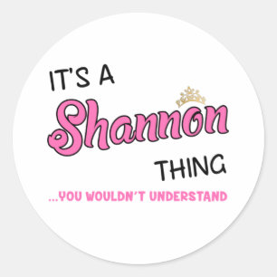 Shannon dat je niet zou begrijpen ronde sticker