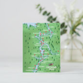 Shannon Ireland Map Briefkaart (Staand voorkant)