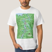 Shannon Ireland Map T-shirt (Voorkant)