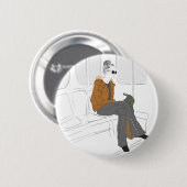 Shannon Jahrling-knop Ronde Button 5,7 Cm (Voorkant /achterkant)