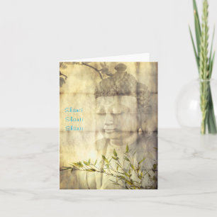 Shanti (Vrede) Boeddha Yoga Meditatie Notitiekaart