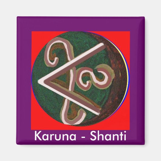 Shanti = Vrede Magneet (Voorkant)