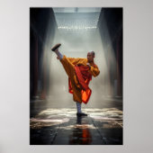 Shaolin Kung Fu krijger Poster (Voorkant)