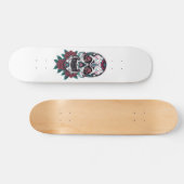 Shape com caveira mexicana skateboard (Horizontaal)