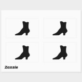 Shapely Victoriaans Boot Elegant  Mode Rechthoekige Sticker (Vel)