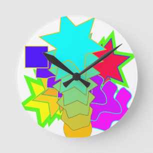 Shapes & Colors Clock Ronde Klok