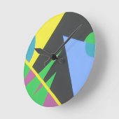 Shapes in the Dark Geometric Round Clock Ronde Klok (Hoek)