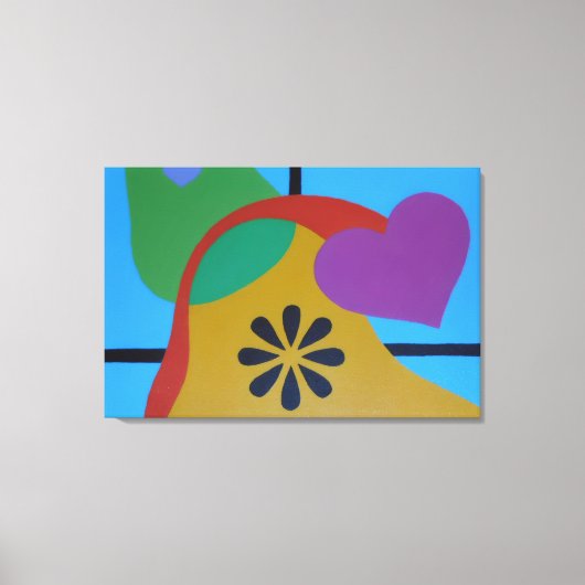 Shapes of Colorful Joy Canvas Print (Voorkant)